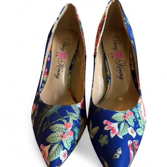 Penny Loves Kenny floral pointed toe high heels with 4” heel, women’s size 7.5 - Picture 2 of 6